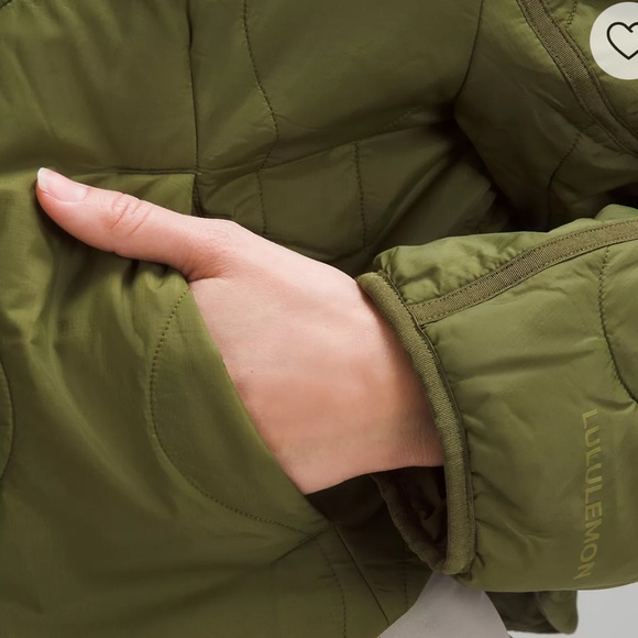 Lululemon Quilted Light Insulation Cropped Jacket *Ether Green - Picture 5 of 5